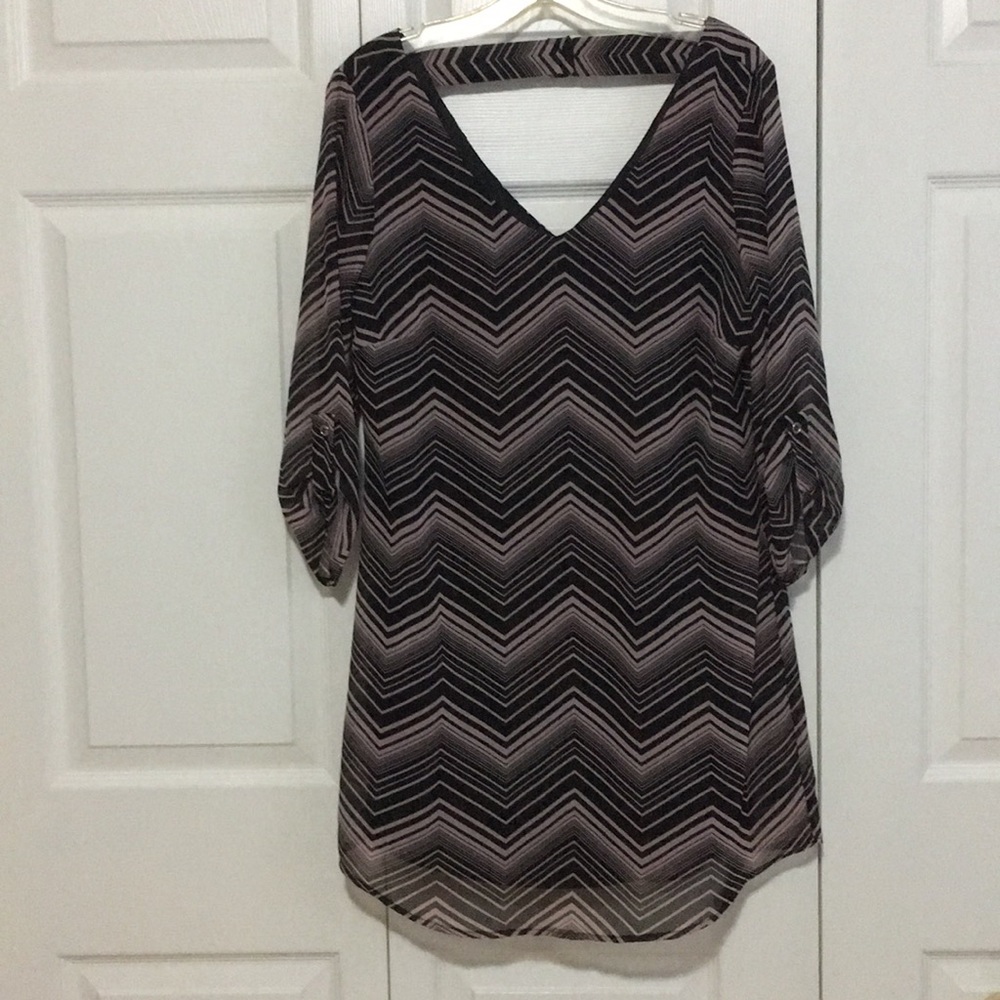 Chevron shift dress